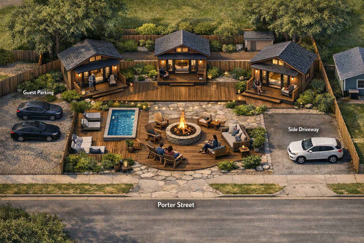 Top-down site rendering